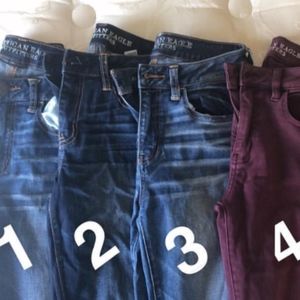 American Eagle "hi-rise jegging"